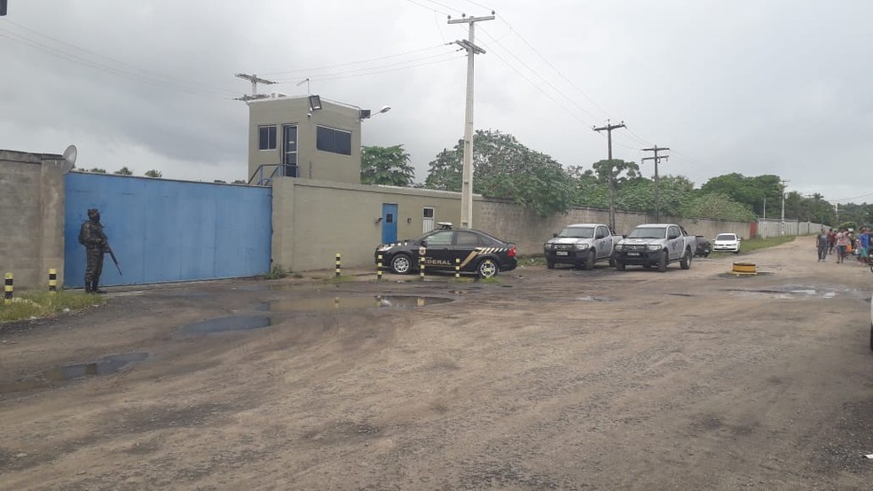 Receita Federal fecha fÃ¡brica de cigarros irregular em MacaÃ­ba â Foto: Julianne Barreto/Inter TV Cabugi