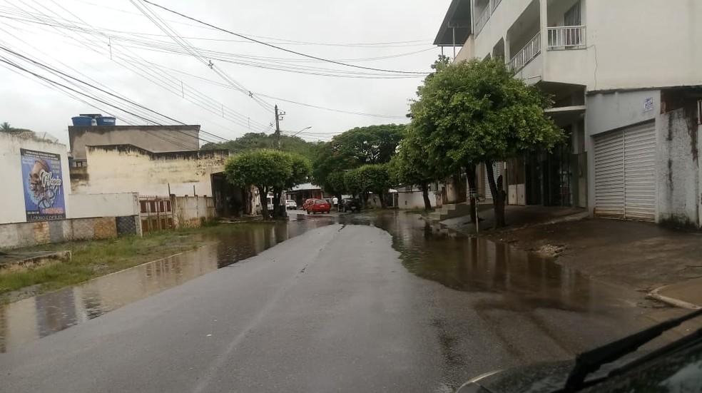 Rua Amélia Mota, centro. — Foto: Divulgação: Defesa Civil