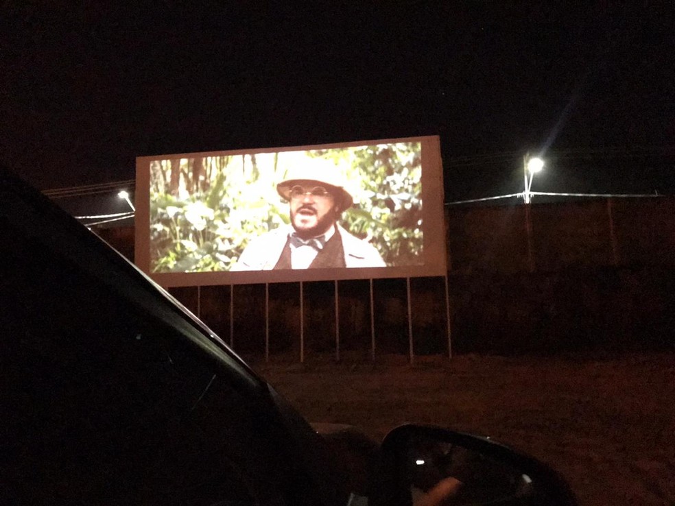 Cinema drive-in em Cacoal, RO.  — Foto: Cineart/Divulgação