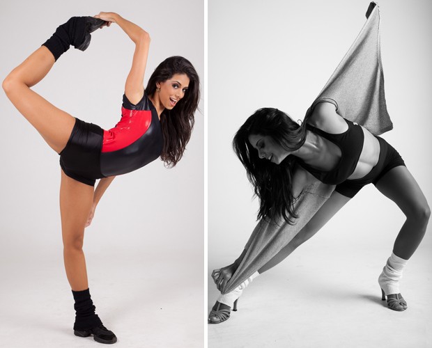 Bailarina em mais uma pose sensual e flexibilidade (Foto: Erik Almeida )