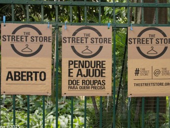 Pontos de coleta estarão identificados com cartazes do projeto (Foto: Cabide Solidário / Divulgação)
