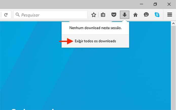 Acessando a página de registro de downloads do Firefox (Foto: Reprodução/Marvin Costa)