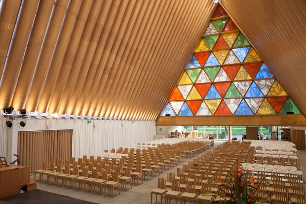 Interior da catedral Christchurch, na Nova Zelândia (Foto: Getty Images)
