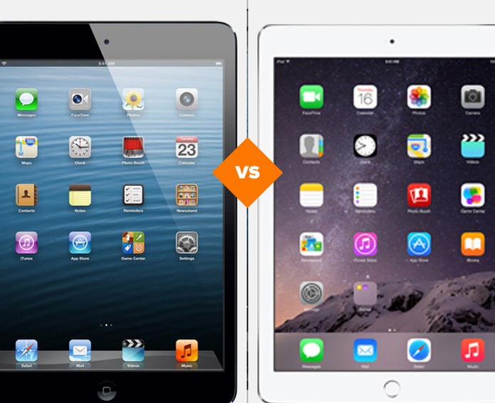 iPad Air 2 versus iPad mini 3, qual a melhor opção? (Foto: Arte/TechTudo)
