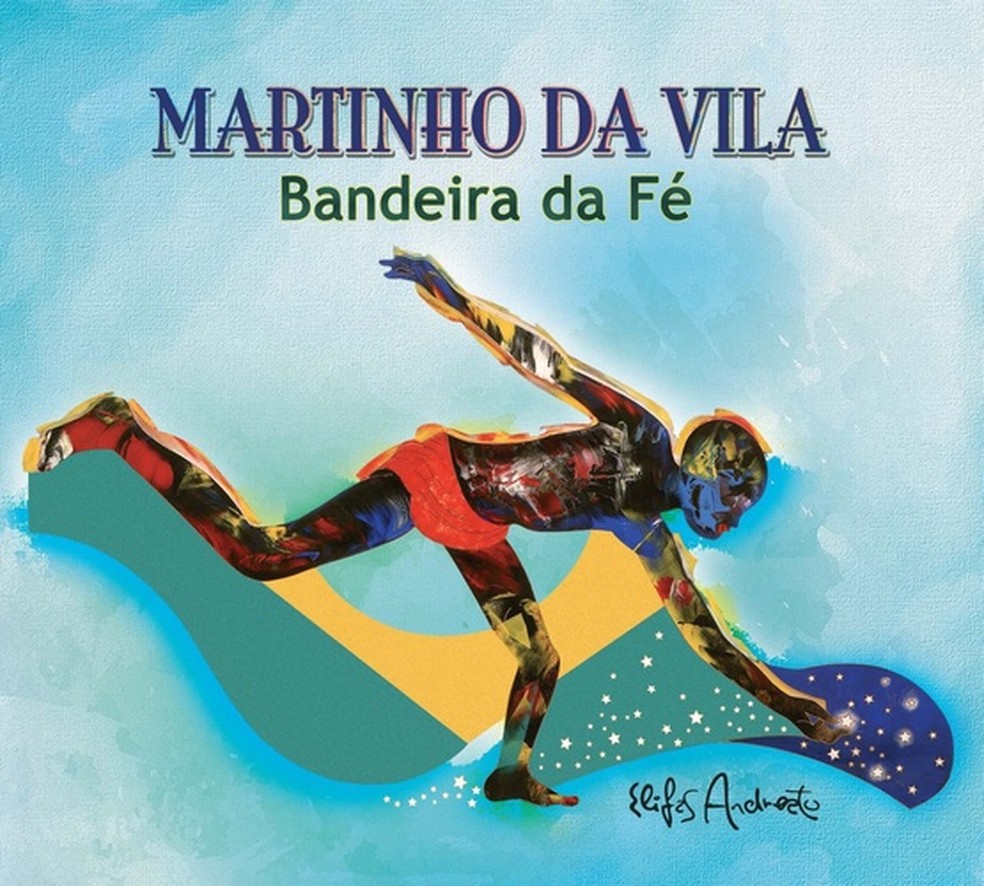 Capa da edição em CD do álbum 'Bandeira da fé', de Martinho da Vila — Foto: Ilustração de Elifas Andreato