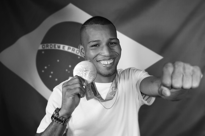 Robson Conceição foi o primeiro boxeador a ganhar o ouro para o Brasil (Foto: Carol Caminha/Gshow)