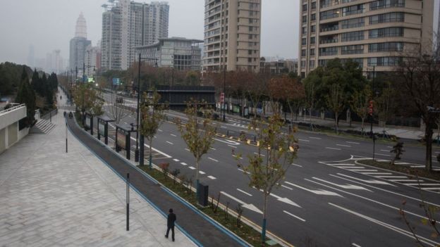 BBC: Em Wuhan, no centro da China, vivem cerca de 11 milhões de pessoas (Foto: Getty Images via BBC News)