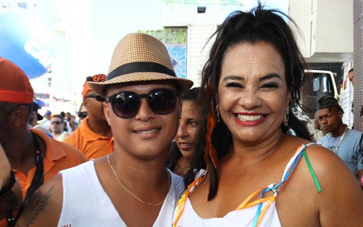 Solange Gomes e seu marido