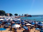 Salvador tem primeiro dia do ano com praias lotadas e sol forte; veja fotos