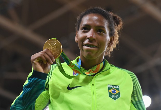 Rafaela Silva, medalha de ouro no judô (Foto: David Ramos/Getty Images)