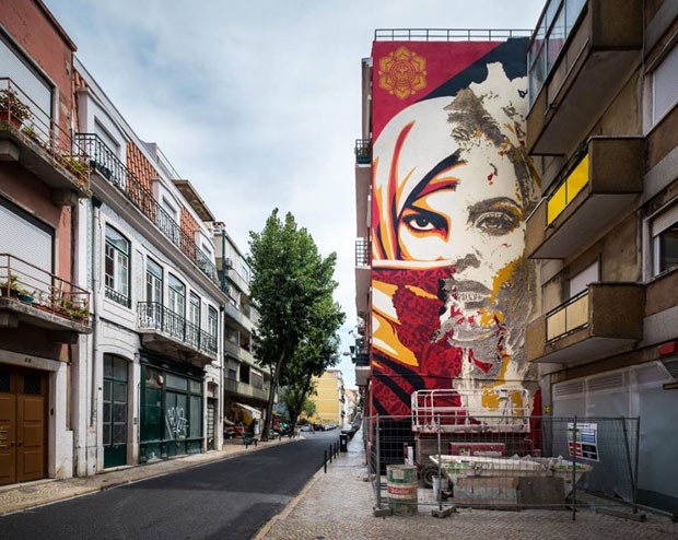 Três roteiros para quem quer ver um pouco da arte urbana que invade Lisboa. (Foto: CML | DMC | DPC | José Vicente 2017)