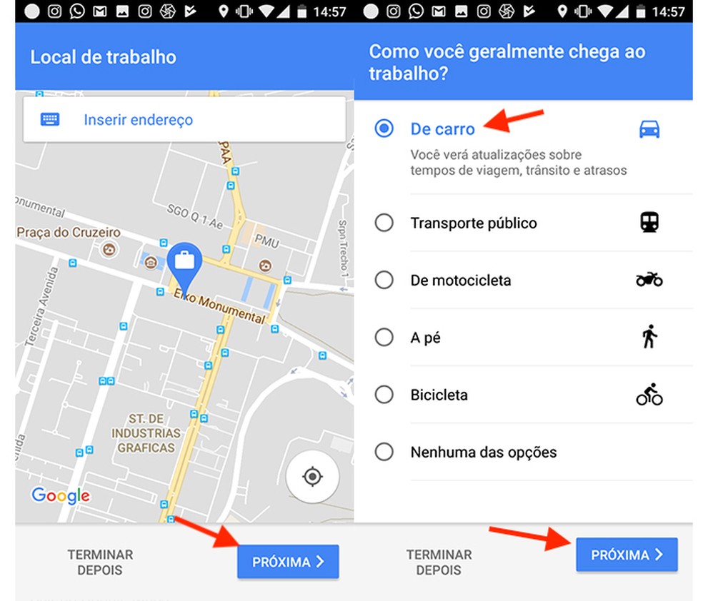 Google Maps diz se tem trânsito pesado no caminho para o trabalho ...