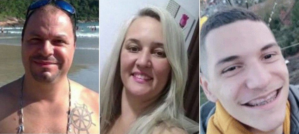 Romuyuki, Flaviana e Juan foram encontrados carbonizados no ABC — Foto: Reprodução/TV Globo
