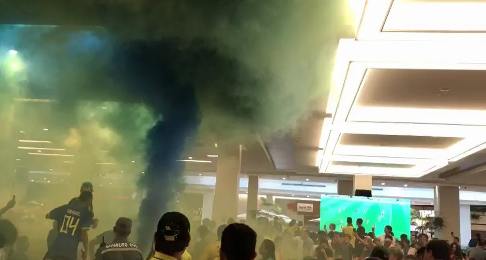 Segundo a assessoria do shopping, ninguém ficou ferido. — Foto: Divulgação 