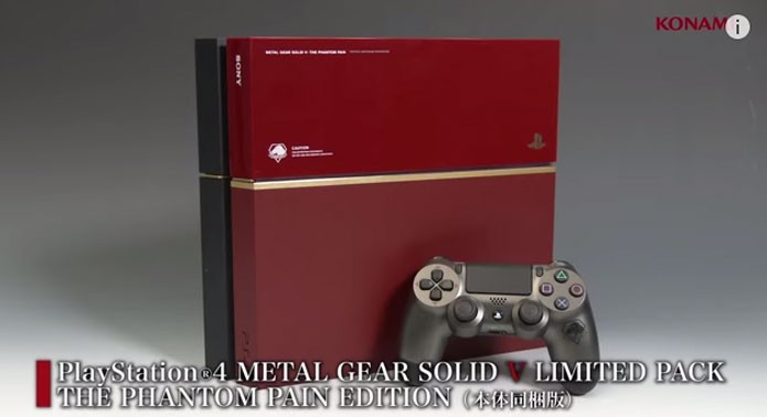 PS4 terá edição vermelho e preto para Metal Gear Solid 5 (Foto: Divulgação)