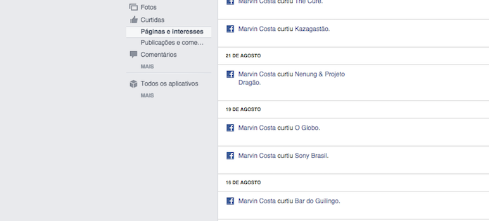 Filtro para curtidas do Registro de Atividades do Facebook (Foto: Reprodução/Marvin Costa)