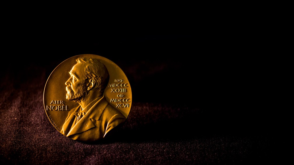 A medalha do Prêmio Nobel. — Foto: The Nobel Prize Foundation