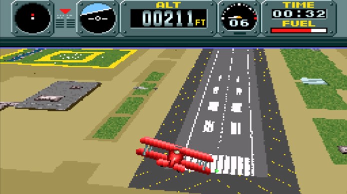 Pilowings simulava uma jogabilidade 3D que permitia voar com vários veículos no Super Nintendo (Foto: Reprodução/Game Fabrique)