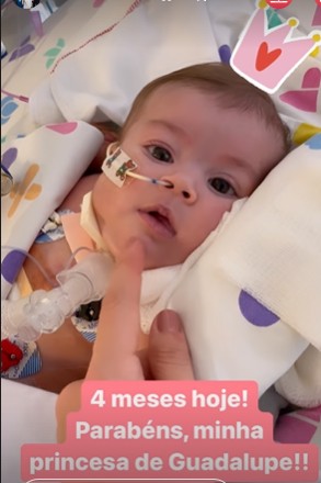 Leticia Cazarré atualiza o estado de saúde da filha (Foto: Reprodução/ Instagram)