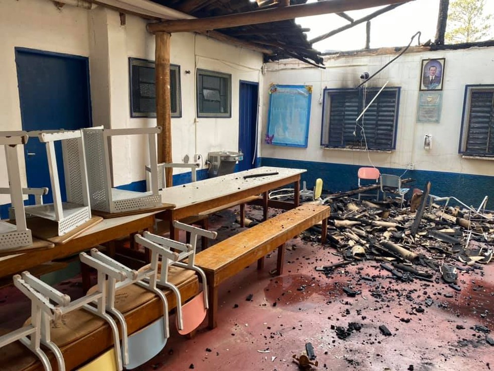 Perícia é acionada após incêndio em escola de Itu — Foto: Divulgação/Prefeitura de Itu