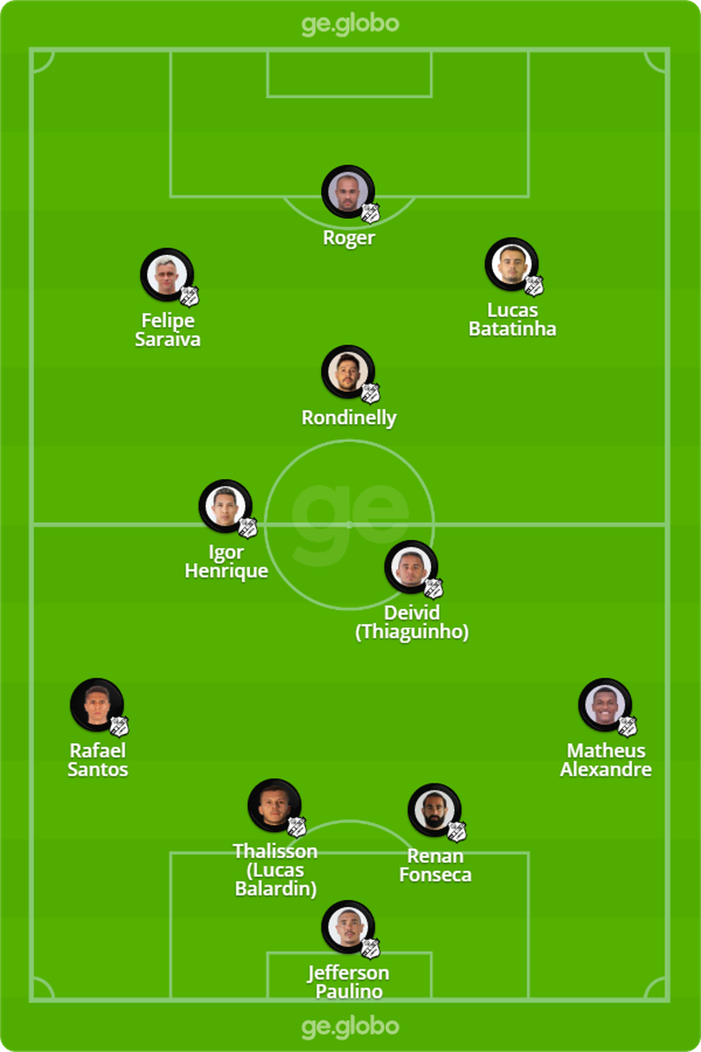 Provável Inter contra o Palmeiras — Foto: ge