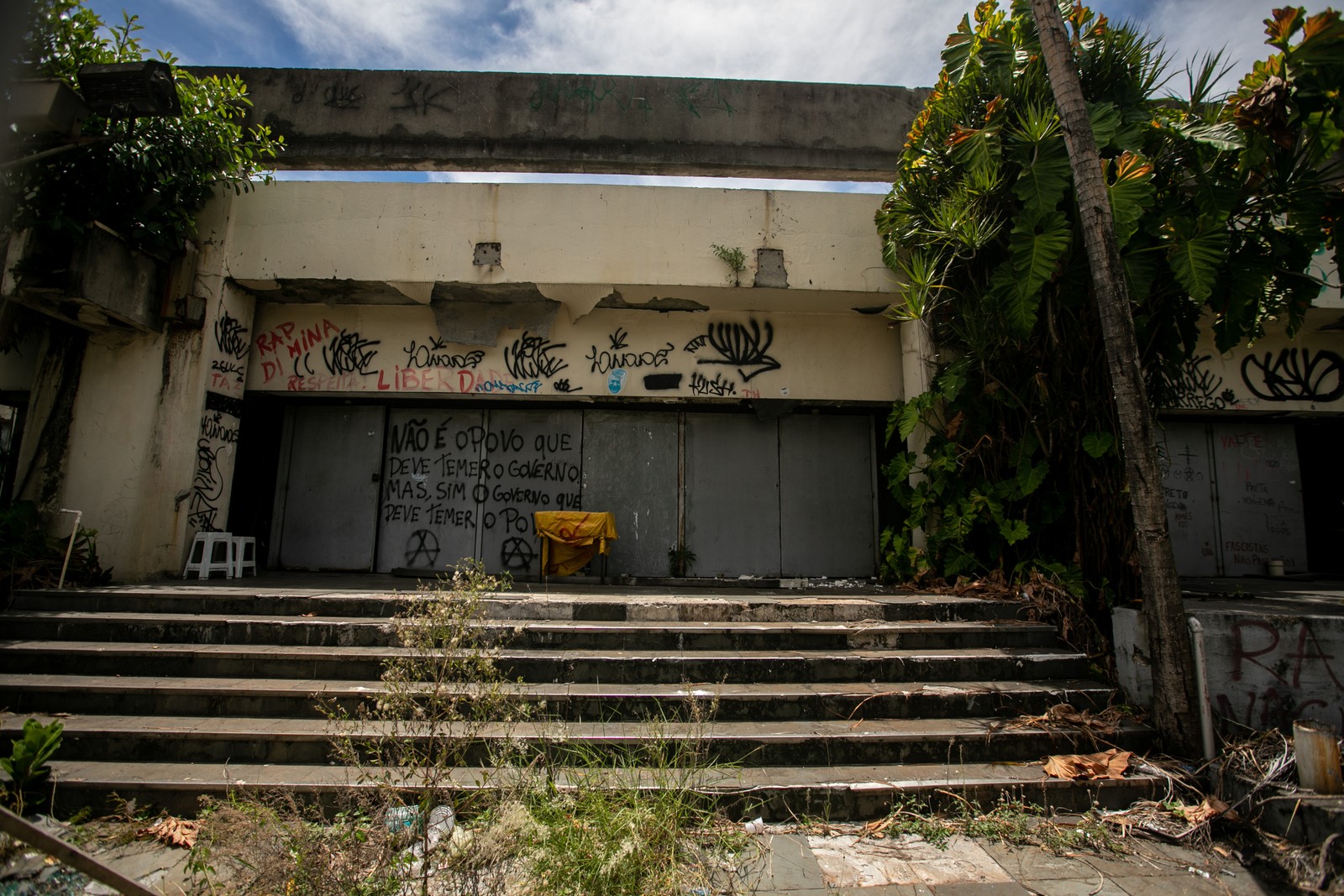 O Canecão fechado há mais de 10 anos. O lugar era uma tradicional casa de espetáculos de Botafogo — Foto: Brenno Carvalho (10/02/2021)