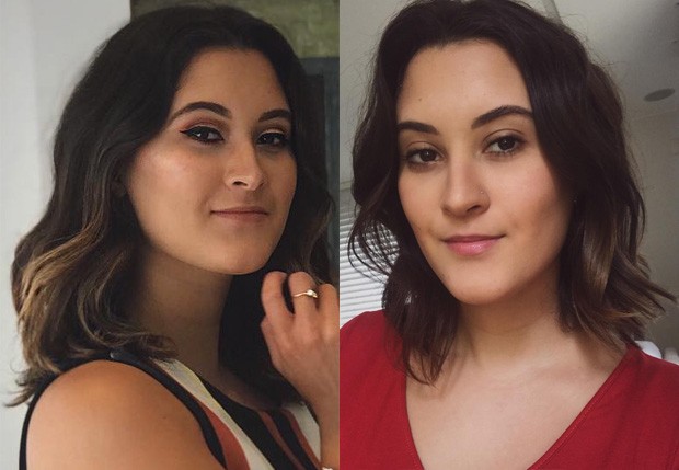 Antes e depois do visual dos cabelos de Beatriz Bonemer (Foto: Reprodução/Instagram)