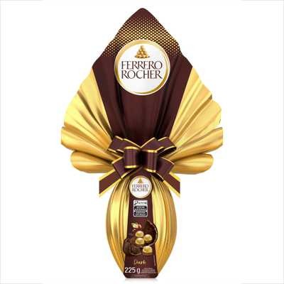Ferrero | Ovo de Páscoa Ferrero Rocher Dark (225 g). R$ 89,99 — Foto: Divulgação