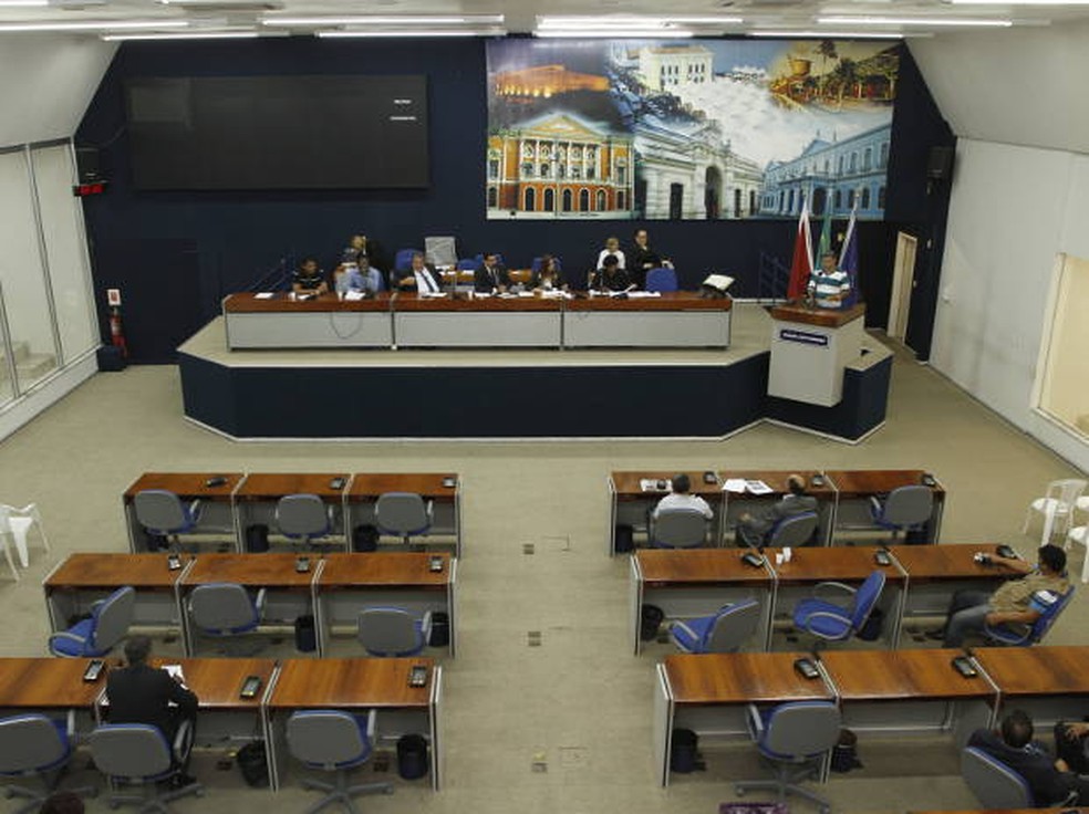 Plenário da Câmara Municipal de Belém.  — Foto: Camila Lima/ O Liberal