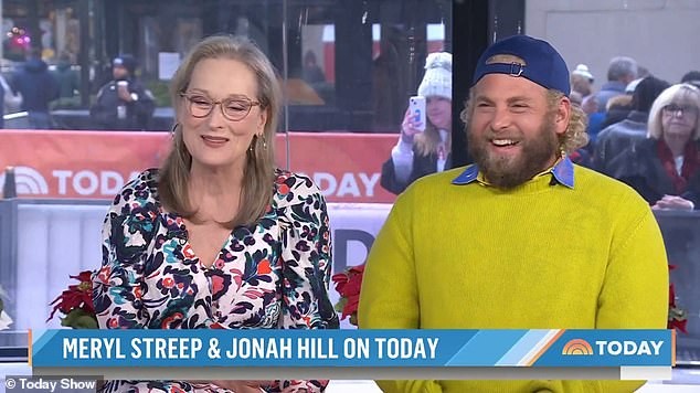 Meryl Streep e Jonah Hill no Today Show (Foto: Reprodução/)