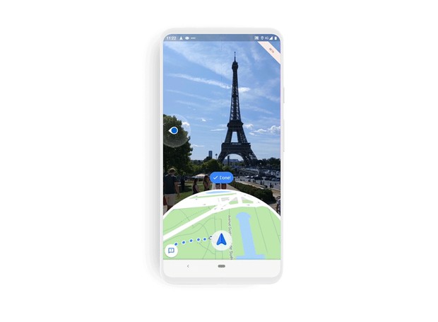 Live View, nova função do Google Maps usa realidade aumentada para indicar caminhos pela cidade (Foto: Divulgação)